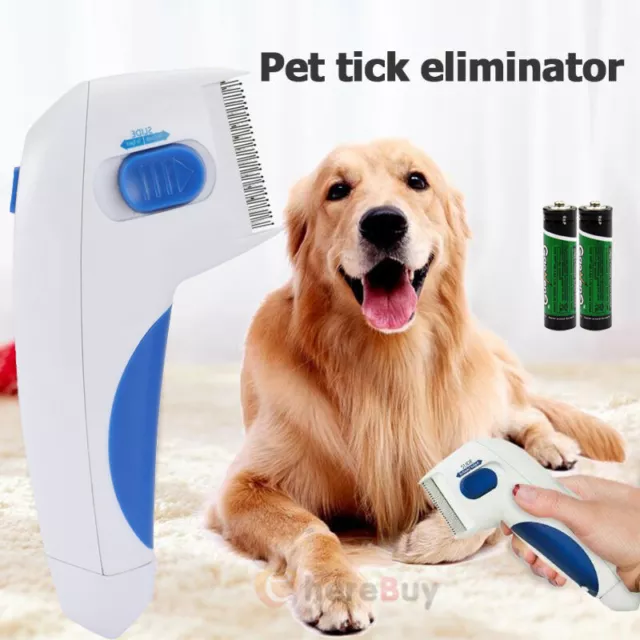 Dog Flea Comb Electronic Zapper Comb Pet Electric Deaerator Kill Fleas