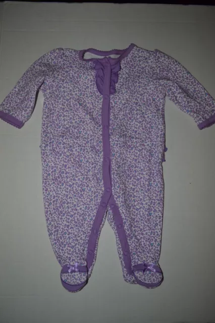 Child of Mine by Carter's Infant Baby Girls Pajamas  SIZE NB 0- 3 NWT Purples