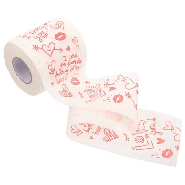 1 rotolo di carta igienica San Valentino carta stampata rotolo stampata San Valentino tovagliolo