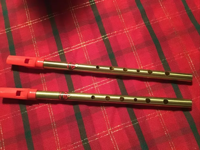 generation british made pennywhistle F lot of 2