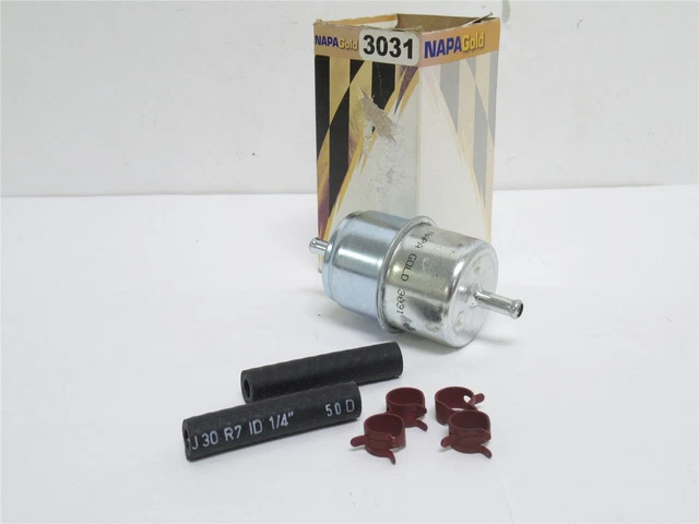 227953 New In Box; NAPA 3031 Inline Fuel Filter; Gold Series