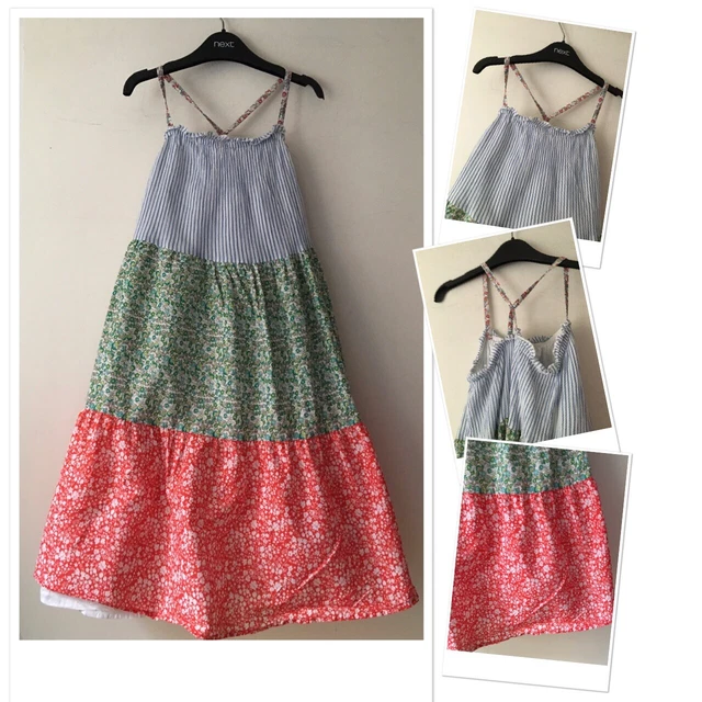Next Girls Summer Floral Patchwork Sun Party Dress Aged 6 Years holiday
