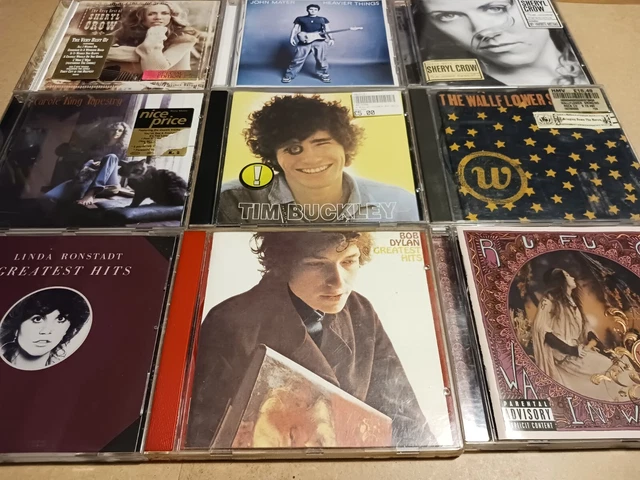 Cd joblot-bob dylan/tim buckley/wall flowers/carol king..Cd's vgc.