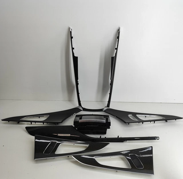 Garniture De Porte Audi A6 4G C7 - Référence 4G0864261E - Design Trigon Aluminium - Occasion, état Correct - Pour Intérieur