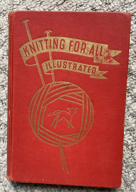 Knitting For All Illustrated - Murray & Koster - 1940s Wartime Vintage