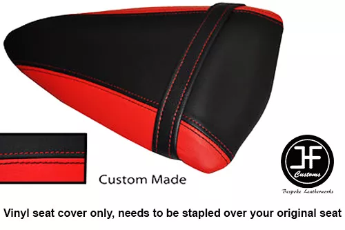 Red And Black Vinyl Custom Fits Kawasaki Ninja Zx6R 07-08 Rear Seat Cover Only