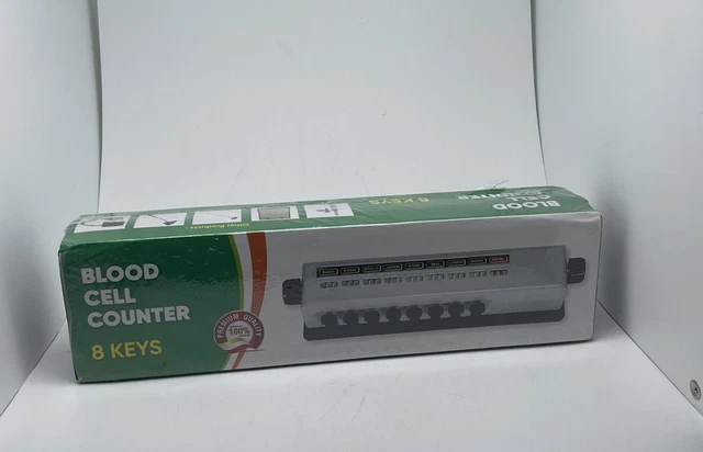 New Blood Cell Counter 8 Key With Protective Case Lab Equipment