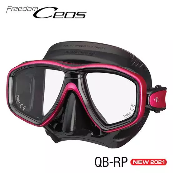 Tusa M212  Freedom  Ceos Scuba Dive Mask With Black Silicone Skirt Colour Choice 3