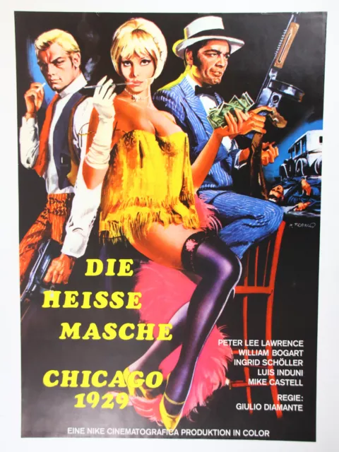 Original Filmposter Filmplakat A1 Die Heisse Masche Chicago 1929 Gut