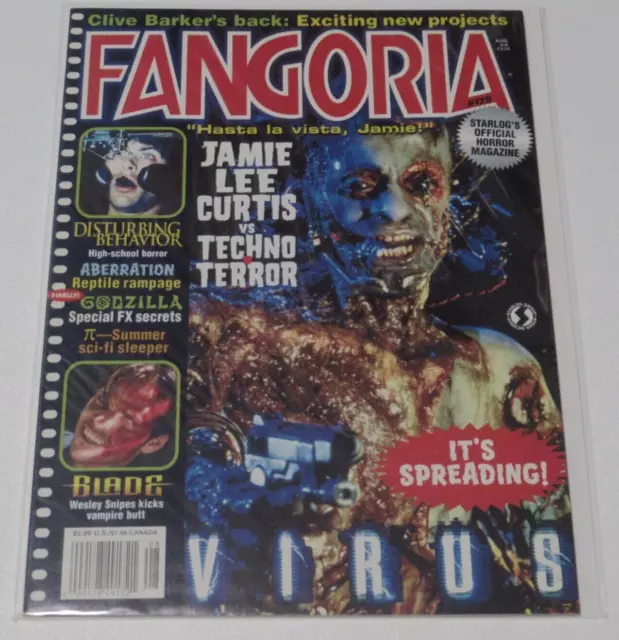 Fangoria Horror Magazine #175 1998 Virus Disturbing Behavior Blade Godzilla