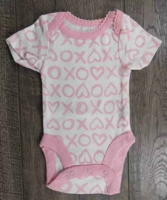 Baby Girl Clothes Nwot Koala Baby Preemie Pink X's O's Bodysuit