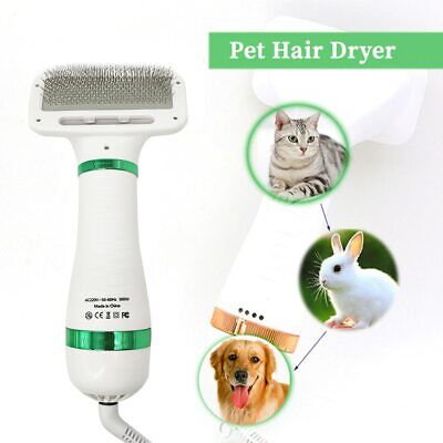 Pet Hair Dryer Portable 2 in 1 Dog Hair Dryer Home Pet Grooming Cat Fur Comb