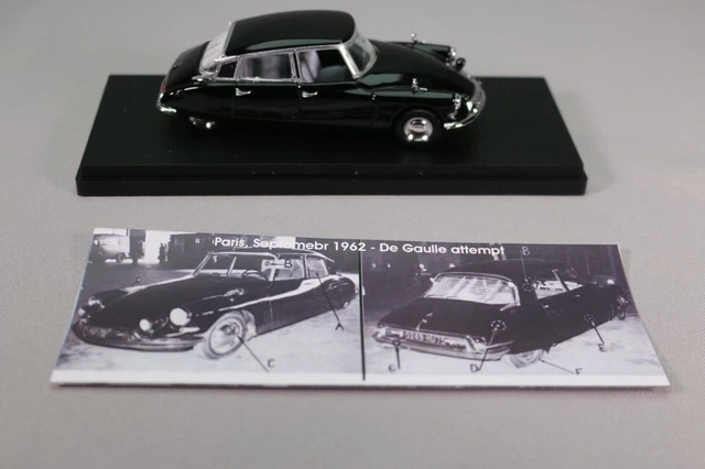ZE310 RIO 1/43 Citroen DS 19 Charles de Gaulle Président Car 1962 Ref 4451 NB 2