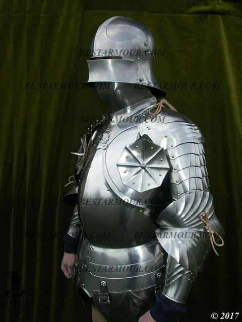Demi-armure Médiévale En Acier Pour Femme - Plastron Taille Basse 18GA - Pour LARP / Reconstitution
