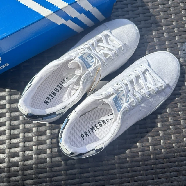 adidas gazelle silver green womens Adidas Men's Blue Suede Stan Smith VULC Sneakers | Brand New main image 1
