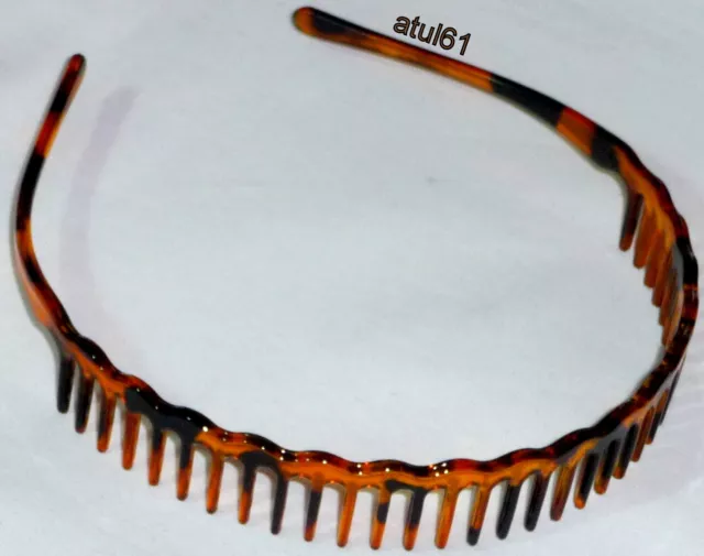 Zig Zag Tort Plastic Sharks Tooth Hair Band Headband Alice Band Accessories NEW
