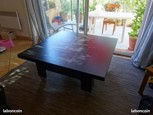Table relevable Zebra - table basse convertible en table de salle à manger