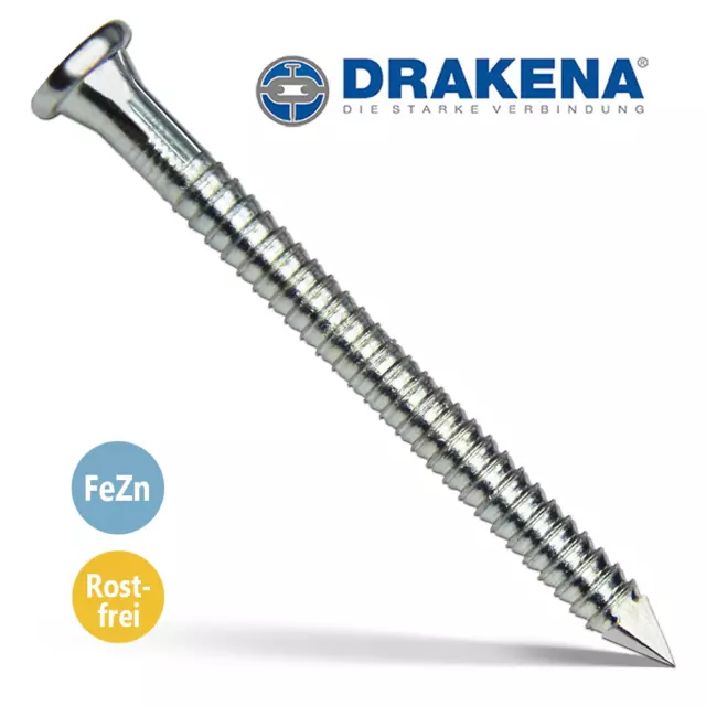 DRAKENA Kammnägel (Ankernägel) Rillennägel  4X40 4,0X50 4X60 4X75 4X100 DIN 1052