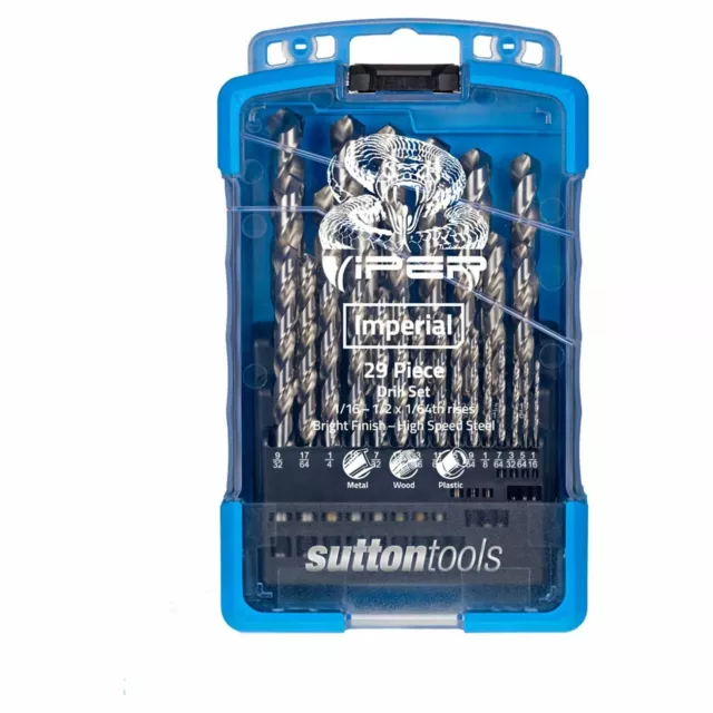 Sutton Tools 29 Piece Viper Imperial Drill Set