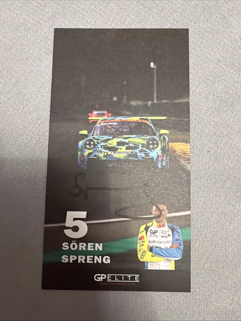 Carte Autographe Signée Michael Bartels - Pilote De Sport Automobile - Original