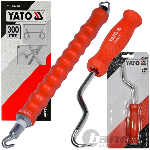 2x YATO Drillgerät Manivelle de Perceuse Fil de Liaison Oeillets Clôture Câble