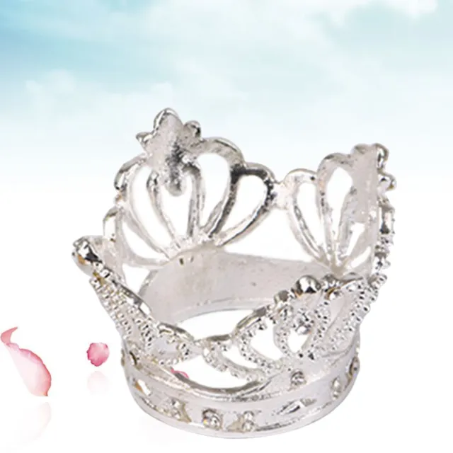 Anillo de servilleta corona anillos de servilleta cinta de servilleta boda cristal