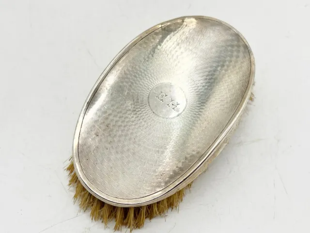 Vintage Antique Silver Backed Hair Brush Hallmarked Vanity Grooming