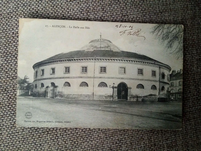 Cpa Alençon La Halle Aux Blés