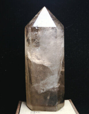 2.16lb Natural Smokey Clear Quartz Crystal Obelisk Wand Point Healing Specimen