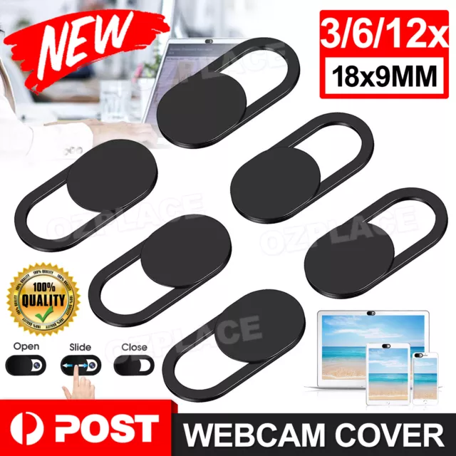 3x/6x /12x Pack Webcam Slider Camera Cover Protect Privacy Phone Tablet Laptop