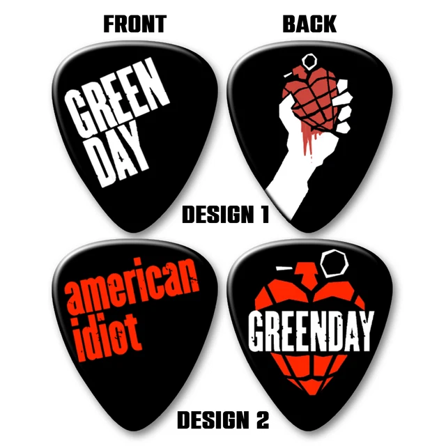 Green Day Guitar Picks Official Green Day Dookie Double Sided