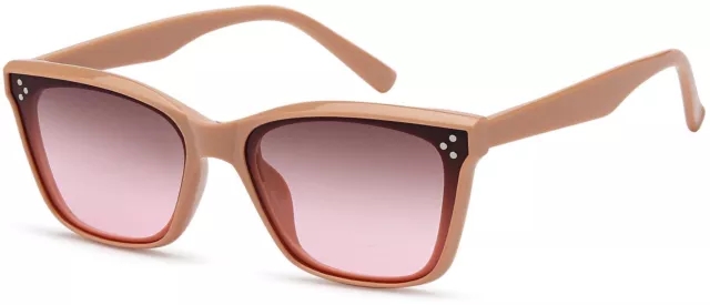 Gafas de sol Nerd unisex Montura de plástico fina Lentes planas de policarbonato