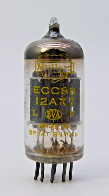 ECC83 12AX7 MULLARD Yellow Print Blackburn Used A Old Stock Valve