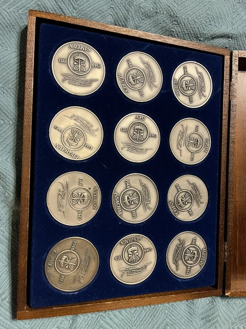 SILVER Medallic Arts 12 Tribes of Israel Salvador Dali 25 Anniversary of Israel SILVER Medallic Arts 12 Tribes of Israel Salvador Dali 25 Anniversary of Israel