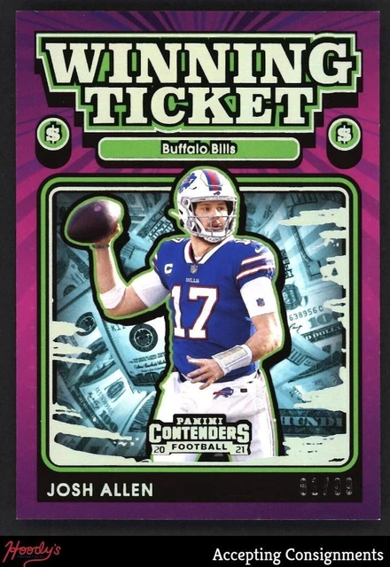 2021 Panini Contenders Optic Winning Tickets Blue #7 Josh Allen BILLS 81/99