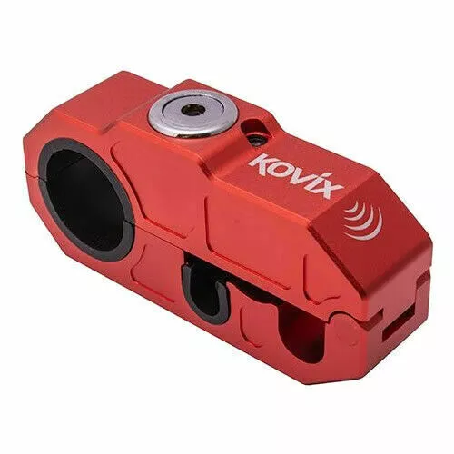 Kovix 120db Allarme Rosso Moto Moto Leva Freno Blocco Lega Acciaio Zinco