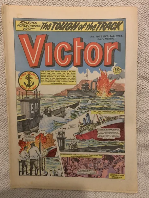 Victor comic No# 1076 October 3rd 1981 Good Condition