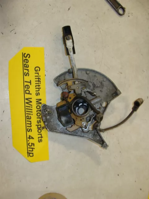 1973 Sears Tecumseh 4.5hp outboard Ted williams points plate armature base lever