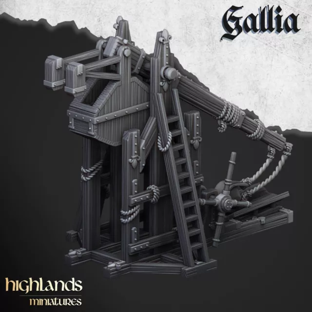 Gallia Trebuchet for Fantasy Wargaming by Highland Miniatures