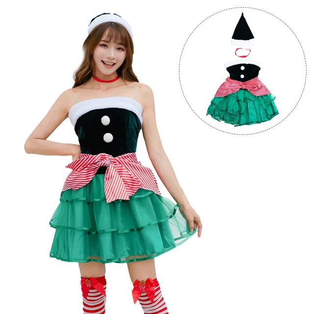 Abito di Natale costume undici di Natale gioco di ruolo elfi abito cosplay uniforme