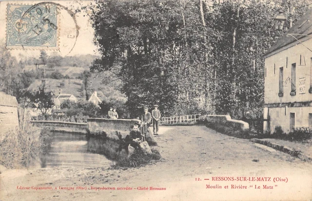 Cpa 60 Ressons Sur Le Matz / Moulin Et Riviere Sur Le Matz