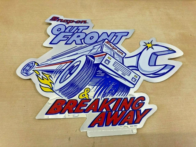 thumbnail image 2 of Snap-On Tool Box Silver Foil Decal – Vintage Quality Service Sticker 7in Wide 2 of 3