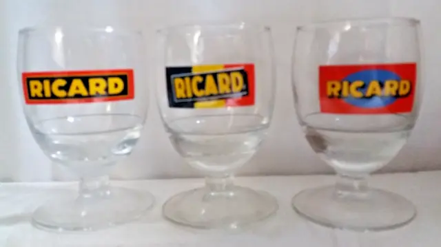 Serie 3  Verres Ricard 17 Cl , Serie 2010 , Trait Dose , Vr52