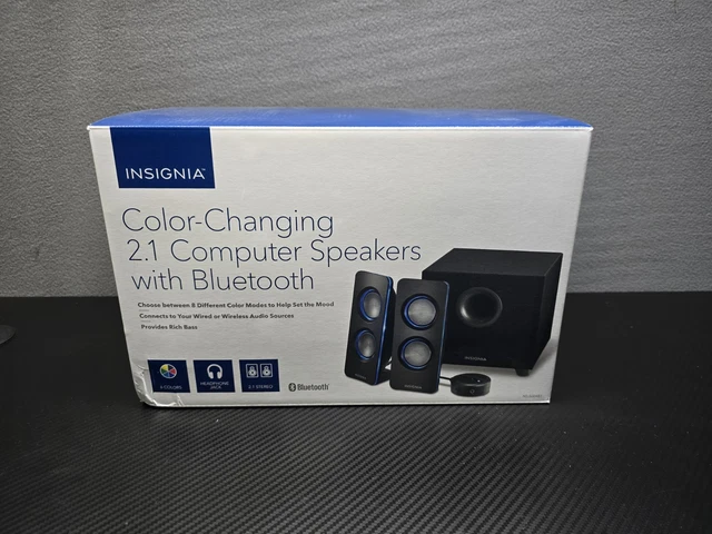 INSIGNIA BLUETOOTH LEDLighted Speaker System Desktop Book