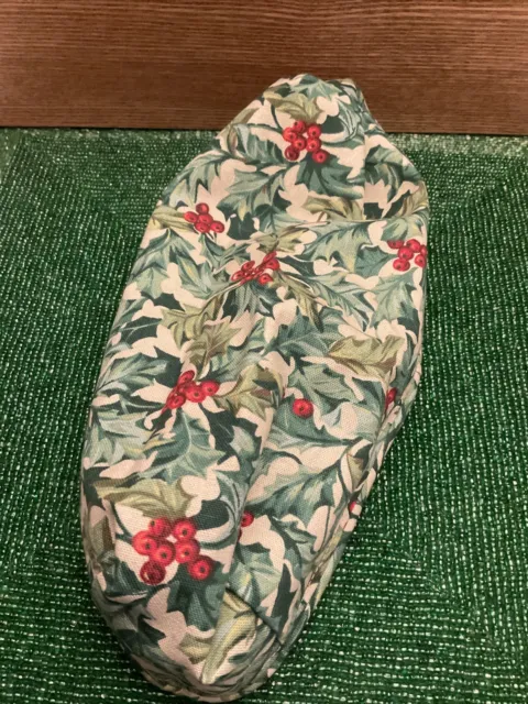 Longaberger Cracker Basket American Holly Fabric Drop In Style Liner Only New