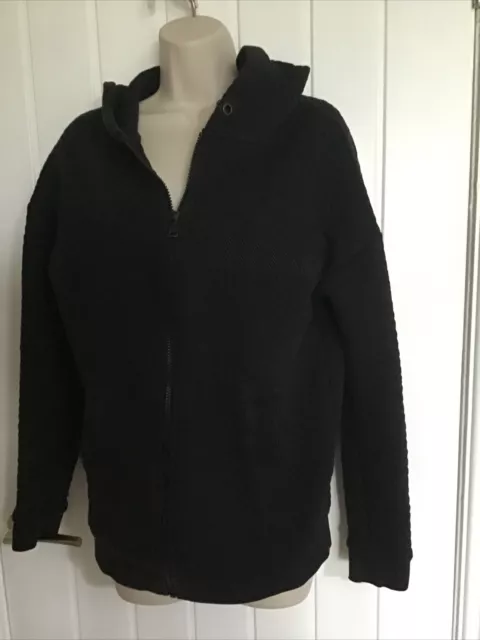 Hugo Boss Black Quilted Effect  Hoodie Size Small