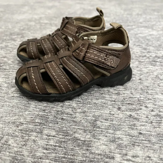 Carter’s Sandals Infant Toddler Boy  Fishermans Sandal Brown Size 5