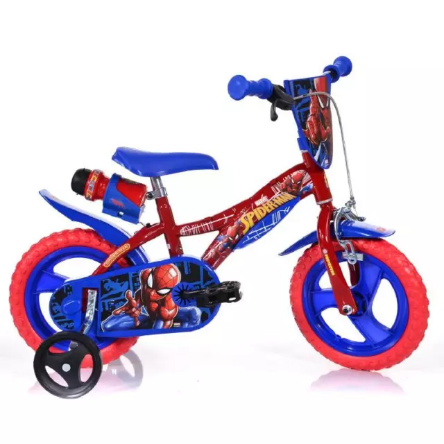 Bici 12 Spiderman Bicicletta Bambini Disney Marvel Dino Bike 3 4 5 Anni 87-110cm