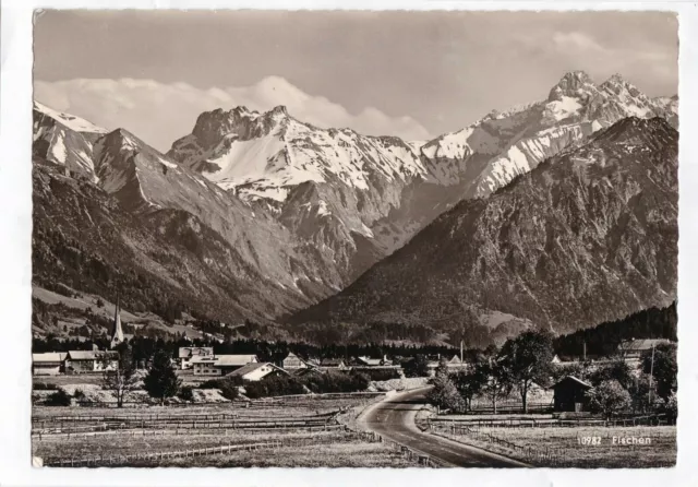 AK Fischen Blick auf die Allgäuer Alpen