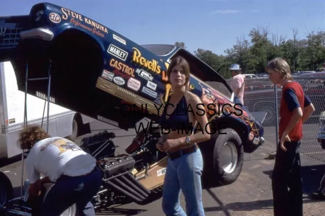 1973 Jungle Jim Liberman Pam Hardy Pinup 8X12 Photo Nhra Drag Racing Funny Car